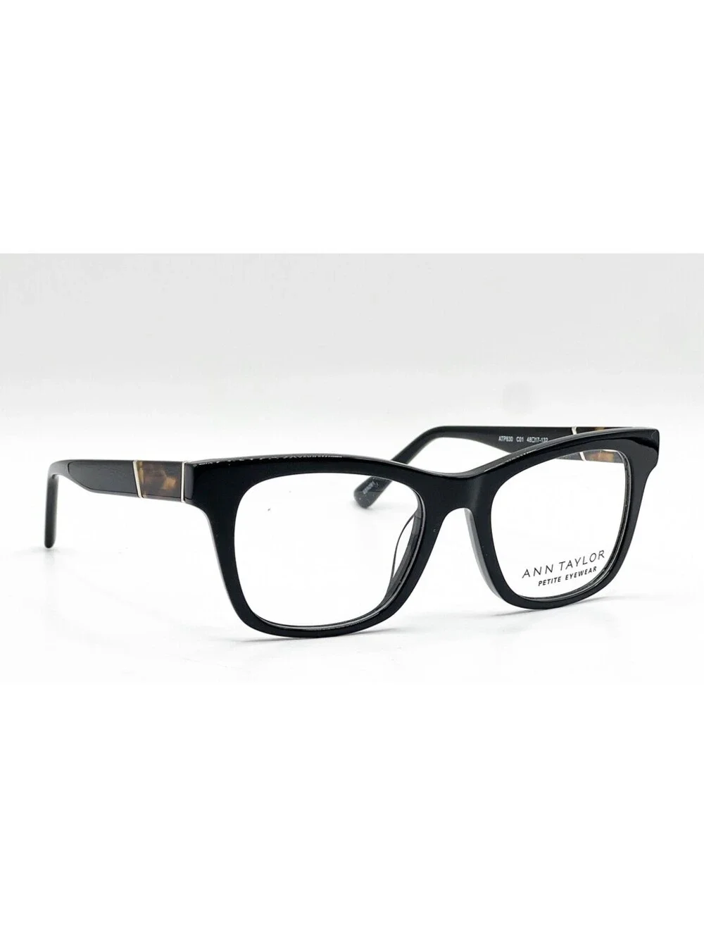 Ann Taylor Petite Atp830 C01 Black Authentic Eyeglasses 48-17-132